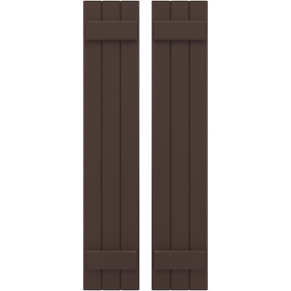 Ekena Millwork Americraft 3-Board, 2 Batten Exterior Real Wood Joined Board-n-Batten Shutters, ARW101BB311X77TBH, PR ARW101BB311X77TBH - main